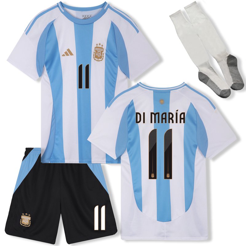 Di Maria 11 Argentinien 2024 Heimtrikot - Kinder