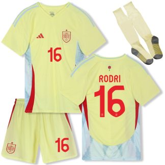 Kaufe Spanien Fussball EURO 2024 Kinder Trikot Away - Rodri 16