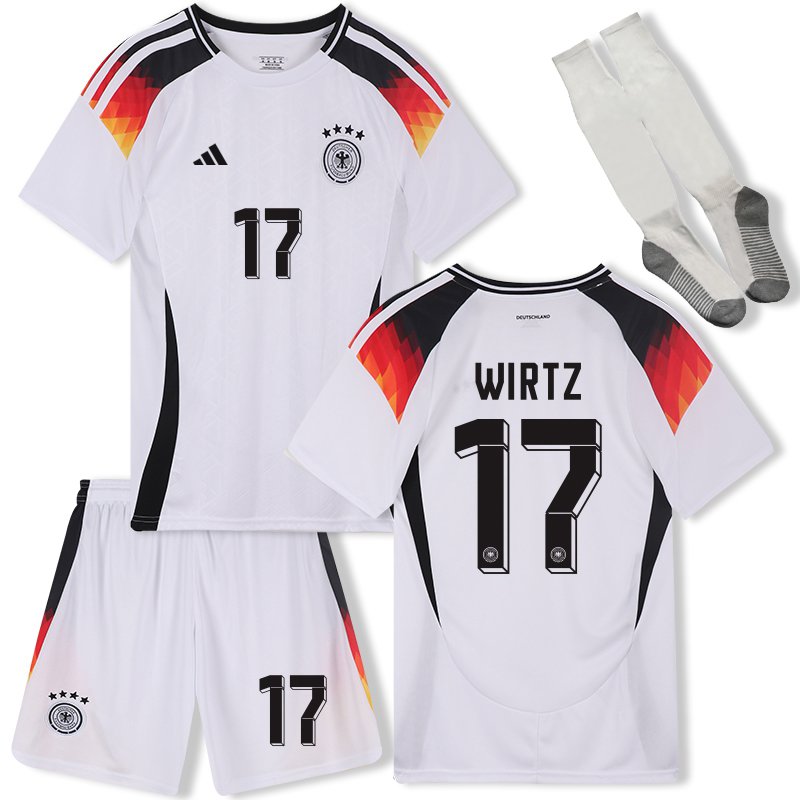 Neues Deutschland DFB WIRTZ 17 Kinder Heim Trikot EURO 24 bestellen