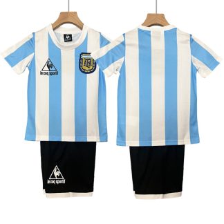 Argentinien Heimtrikot Retro Fussball Trikot 1986 für Kinder