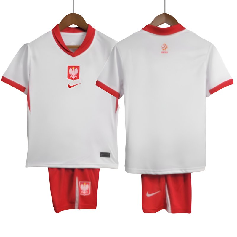 Polen Heimtrikot EM 2024 Kinder Fußball Trikots