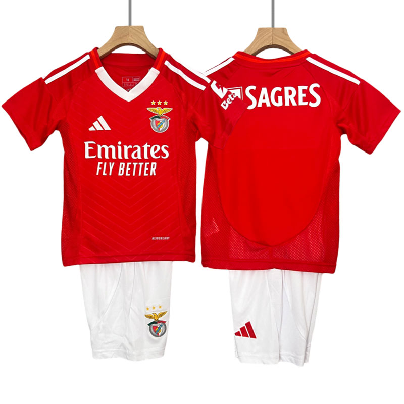 Benfica Lissabon 24/25 Kids Heimtrikot - Rot Trikotsatz Sets