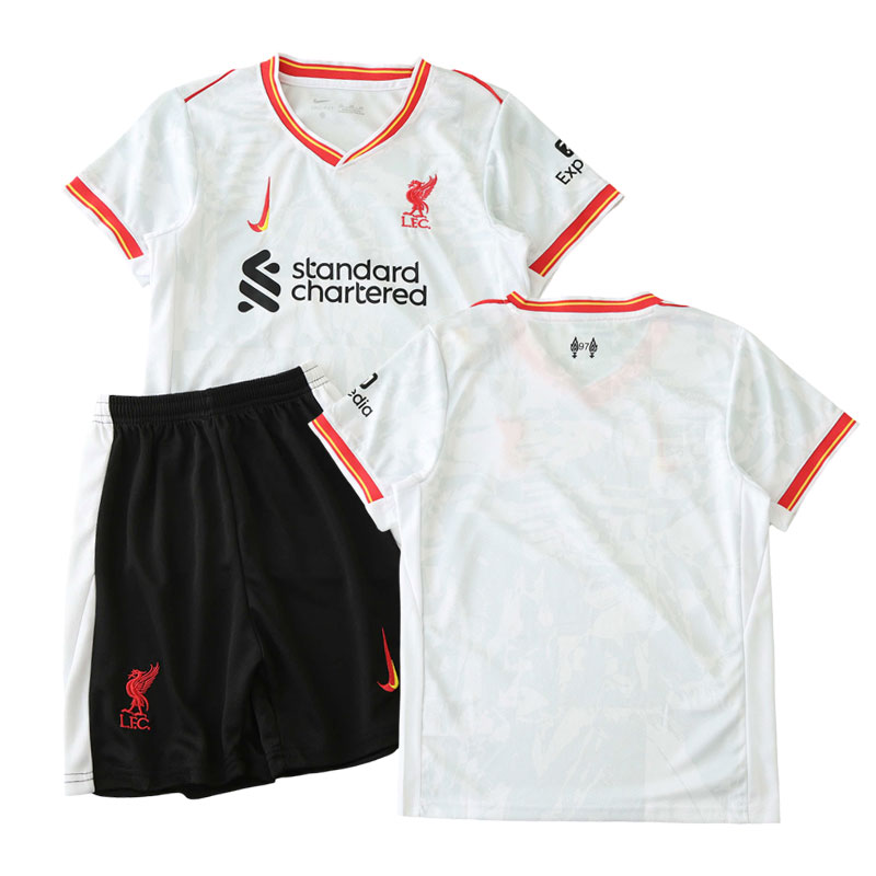 Kinder Liverpool Ausweichtrikot 2024/25 Trikotsatz Sets