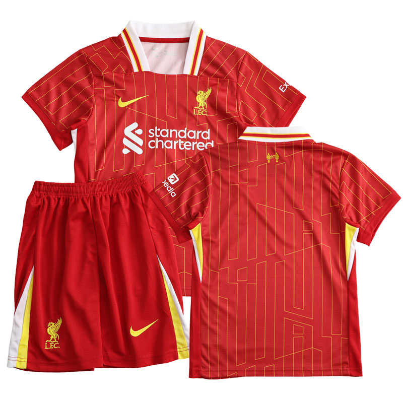 Liverpool Kinderheim Trikot Trikotsatz Sets für Saison 2024/25