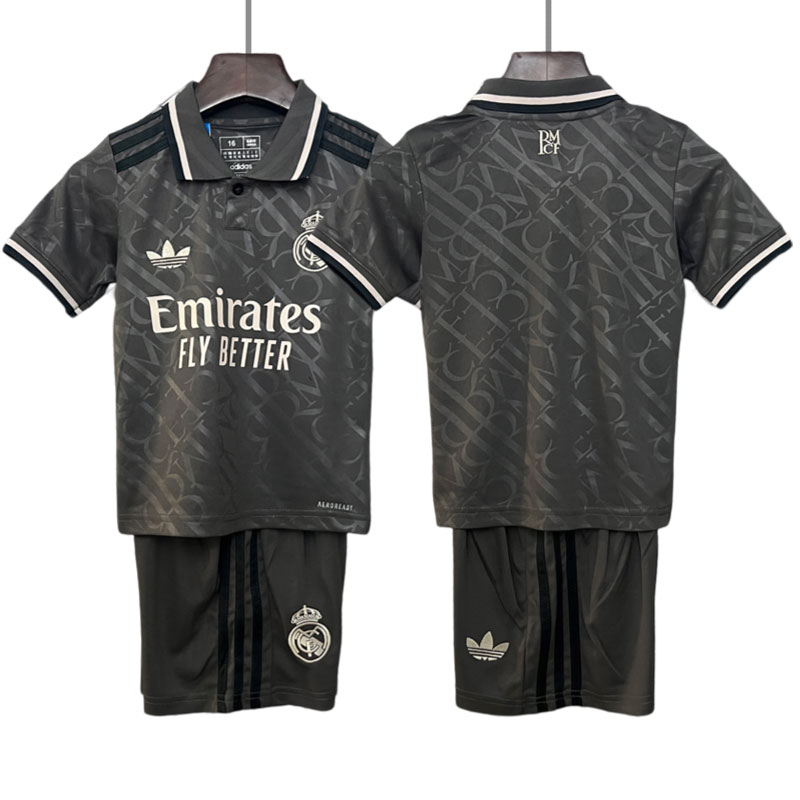 Real Madrid Kinder Ausweichtrikot 2024/25 Grau